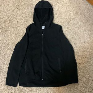 Andrew Marc Black Zip-Up Hoodie Jacket